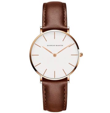 Hannah Martin Unisex Horloge | Luxe Horloge Nieuw | Lederen, Sieraden, Tassen en Uiterlijk, Horloges | Heren, Overige merken, Overige materialen