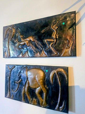 By Kasamba B. (École Kasomba Kamba) - Reliefs Wilde savanne