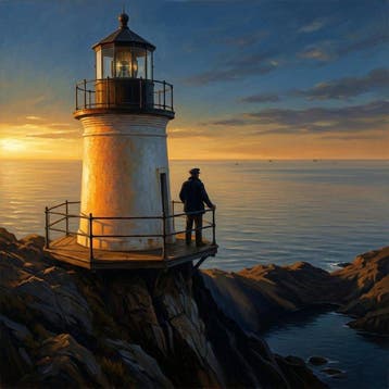 Le Yack - Lighthouse Keeper - Hand signed