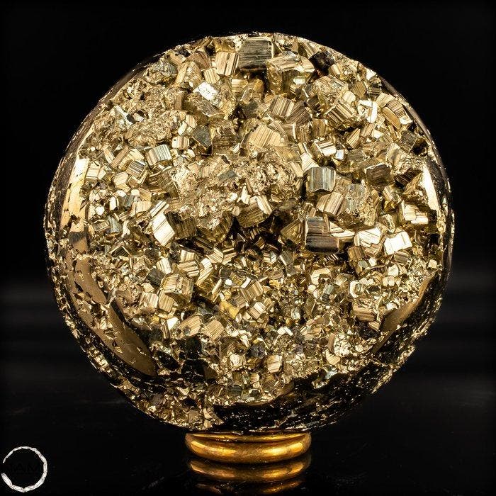 Stralende schat van de aarde – Adembenemende pyrietbal-, Verzamelen, Mineralen en Fossielen