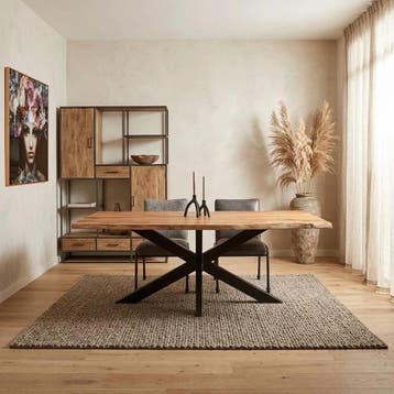 Boomstamtafel Live Edge Naturel Acaciahout 240 cm | Starfurn, Ophalen of Verzenden, Nieuw