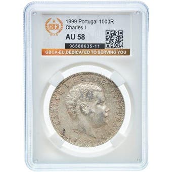 Portugal. Carlos I (1889-1908). 1000 Reis 1899. AU 58.