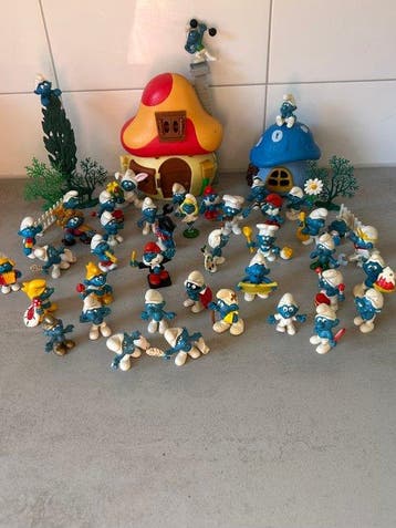 Peyo - Figuur - Smurfen jaren 70 80 90 00 (40) - pvc