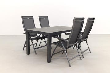 Hartman Salvatore/President tuinset 160x90 cm - 5-delig, Verzenden, Nieuw, Overige materialen, Tuinset