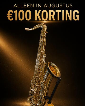 Royal Winds by Borgani RTS55 Tenorsaxofoon Goudlak, Ophalen of Verzenden, Nieuw, Tenor, Met koffer