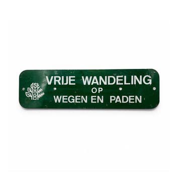 Nederlands metalen bord, Staatsbosbeheer, Vrije Wandeling