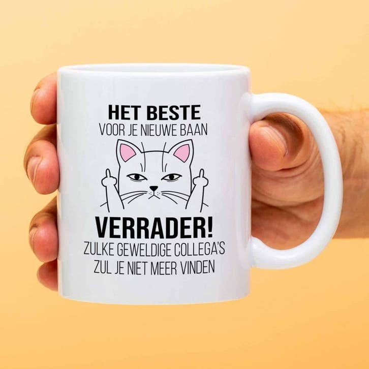 Mok Het beste voor je nieuwe baan, Huis en Inrichting, Keuken | Servies, Verzenden