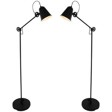 2x Staande lamp met E27 fitting, Steinhauer, Dolphin 1325, Nieuw