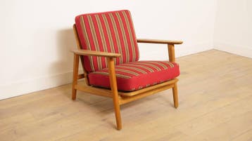 Vintage fauteuil | Eiken | Rugleuning verstelbaar, Huis en Inrichting, Fauteuils, Ophalen of Verzenden, Nieuw