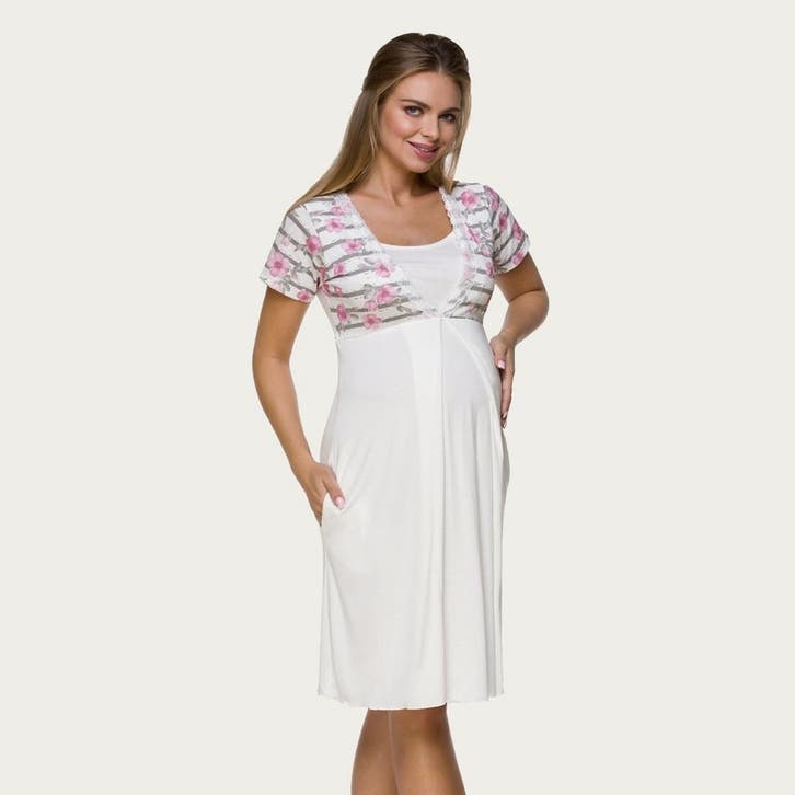 Lupoline Zwangerschapsjurk / Voedingsjurk Romantic Flowers, Kleding | Dames, Positiekleding, Nieuw, Verzenden