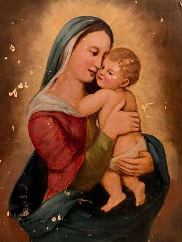 Italian School (XIX-XX) - Madonna con Bambino - NO RESERVE