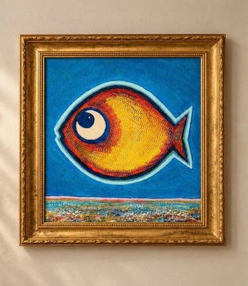 Denis Kuvayev (1971) - Goldfish on golden bottom - No