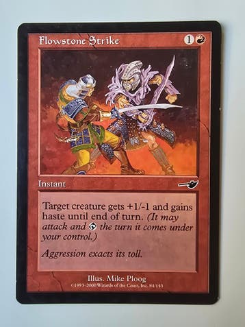 FLOWSTONE STRIKE (NEMESIS) (84/143) (MTG) (TRADING CARD), Verzenden, Gebruikt