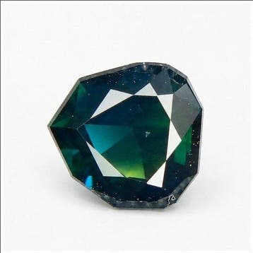 Zonder minimumprijs - 1 pcs Blauw, Groen Saffier - 2.19 ct -, Sieraden, Tassen en Uiterlijk, Nieuw