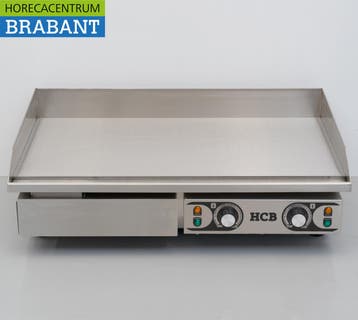 HCB RVS Gladde Grillplaat Bakplaat 73 cm 2 x 230V Horeca, Ophalen of Verzenden, Nieuw in verpakking