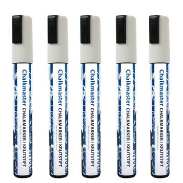 Krijtstiften 5 stuks wit 5mm, Nieuw in verpakking