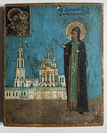 Icoon - Sint Theodosius van Totma - Hout