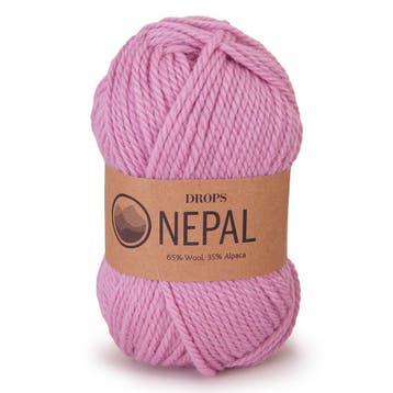 DROPS Nepal Uni Colour - 3720 roze - Wol Garen, Ophalen of Verzenden, Nieuw