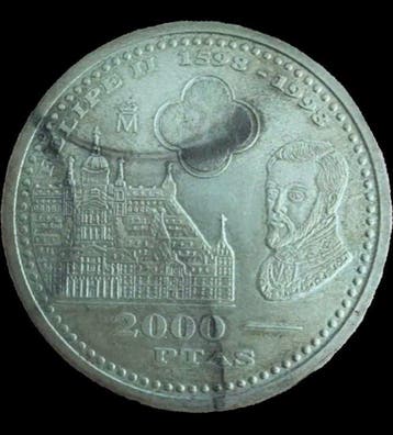 Spanje. 2000 Pesetas 1998 (Zonder minimumprijs)