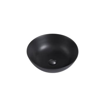 Waskom Luisa 41x41x15cm mat zwart inclusief afvoerplug, Verzenden, Nieuw