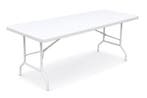 Klaptafel 183 x 76cm | Wit, Ophalen of Verzenden, Nieuw, Kunststof