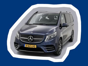 Mercedes-Benz V-Klasse 250d Lang DC AMG Line Elektr schuifde, Automaat, Gebruikt, Euro 6, Blauw