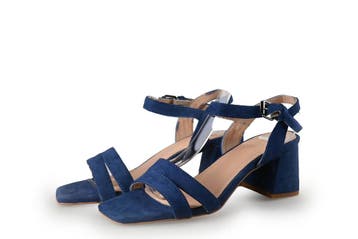 Manfield Sandalen in maat 36 Blauw, Sandalen of Muiltjes, Zo goed als nieuw, Manfield, Verzenden