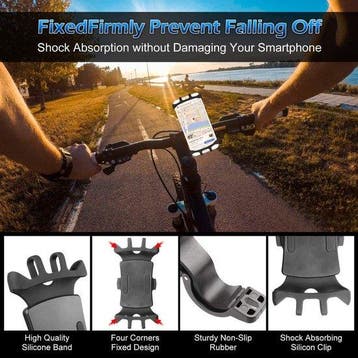Telefoonhouder fiets – 360° draaibaar – Universele, Ophalen of Verzenden, Nieuw
