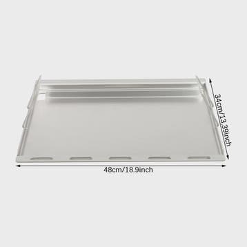 Roestvrijstalen Grillplaat 50x64cm - 4mm Dikke Platte Top BB, Verzenden, Nieuw