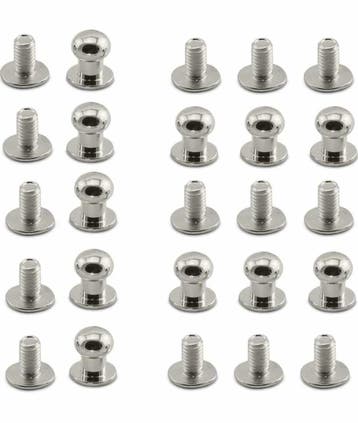 10 sets DQ metalen studs klinknagel rivet platinum kleur..., Ophalen of Verzenden, Nieuw, Overige typen