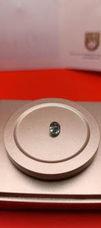1 pcs Groen, Blauw Saffier - 1.36 ct - Antwerp Laboratory, Sieraden, Tassen en Uiterlijk, Edelstenen, Nieuw