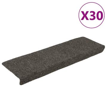 vidaXL Trapmatten Zelfklevend 30 stuks 65x21x4 cm Antraciet, Doe-het-zelf en Verbouw, Ladders en Trappen, Verzenden, Nieuw