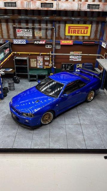 KK-Scale 1:12 - Modelauto - Skyline GT-R R34 V-Spec II BBS, Nieuw
