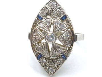 Ring - 18 karaat Witgoud Diamant (Natuurlijk), Nieuw