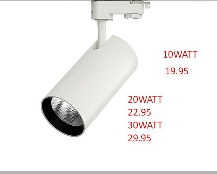 led spot rail winkel woning etalage verlichting horeca galle, Huis en Inrichting, Lampen | Spots, Led, Nieuw, Metaal of Aluminium