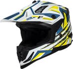 IXS iXS363 2.0 Wit Geel Blauw Crosshelm, Motoren, XXL, Nieuw met kaartje, Overige merken, Heren