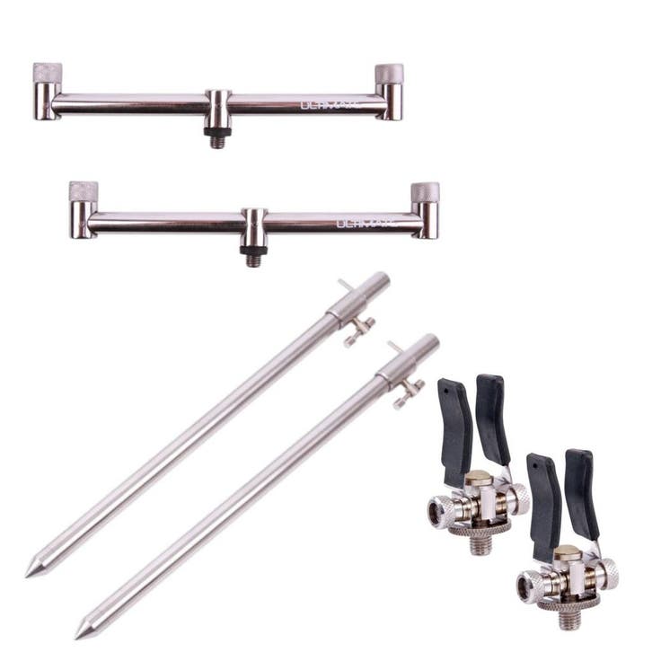 Complete RVS Buzzer Bar Set, Watersport en Boten, Hengelsport | Algemeen, Nieuw, Verzenden
