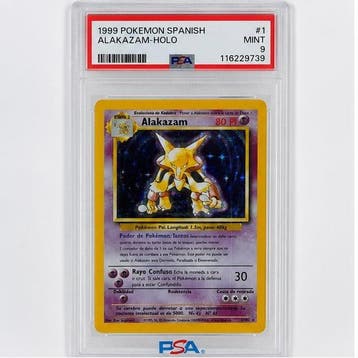 Pokémon - 1 Graded card - Alakazam #1 Foil - PSA 9 - Various, Nieuw