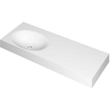 INK Smooth Wastafel Polystone Rechts Zonder Kraangat -, Ophalen of Verzenden, Nieuw
