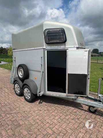 Prachtige Bockmann 1,5 paards! Vol Aluminium!, Ophalen, Zo goed als nieuw, Aluminium, 1½-paards trailer