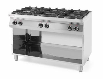 Hendi Gasfornuis Kitchen Line 6-Pits met Ombouw, Zakelijke goederen, Horeca | Keukenapparatuur, Verzenden, Nieuw in verpakking