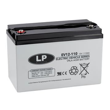 Landport (LP) AGM EV12-110 deep cycle accu 12 v 110 Ah VRLA, Ophalen of Verzenden, Nieuw