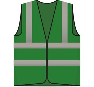 RWS veiligheidsvest ploegleider BHV groen, Verzenden, Nieuw