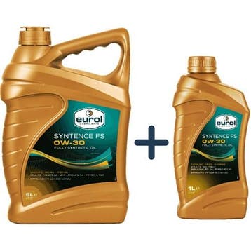 Eurol Aanbieding: Syntence Fs 0W30 6L = 5L + 1L, Verzenden, Nieuw