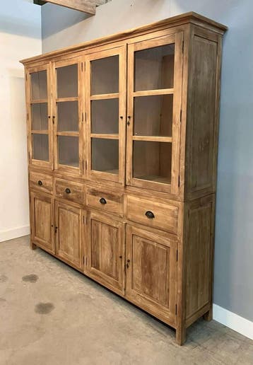 Teak kast Oldenzaal -  200 cm, Ophalen of Verzenden, Nieuw, Teakhout