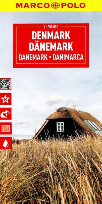 Marco Polo Wegenkaart Denemarken |  | Nieuw, Ophalen of Verzenden, Nieuw