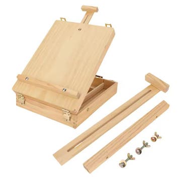 Houten Tafel Schilderezel Opvouwbaar met Antislip Voeten, Verzenden, Nieuw