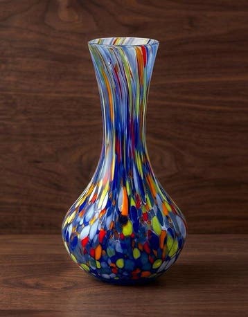 Mazzega - Eenbloemige vaas - Muranoglas - Schatten uit de