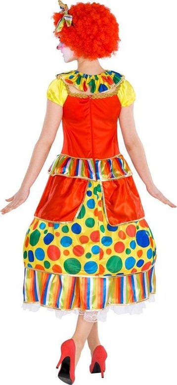 2dekans | dressforfun - Vrouwenkostuum clown Fridoline XL -, Tectake, Ophalen of Verzenden, Zo goed als nieuw, Maat 36 (S)