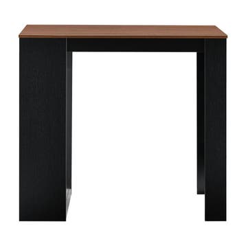 Bartafel met 3 planken 110x50x103 cm zwart en walnootkleurig, Huis en Inrichting, Verzenden, Nieuw